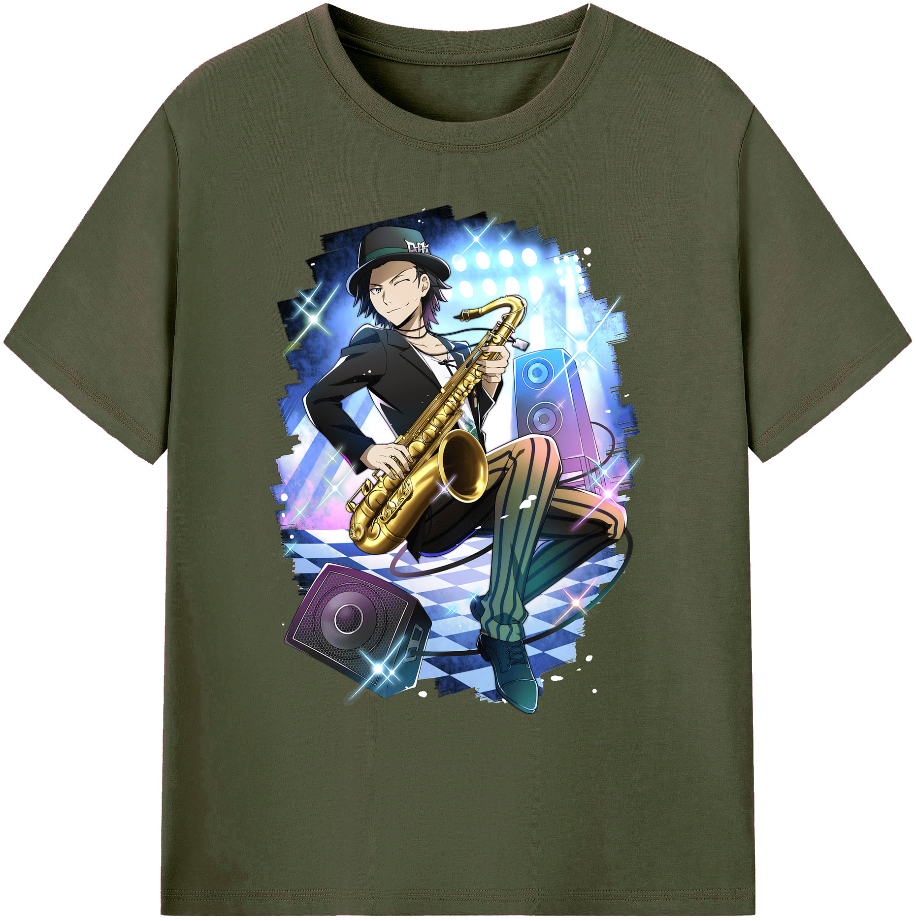 （画像用） 文豪ストレイドッグス Bungo Stray Dogs 綿100％ メンズ半袖Tシャツ｜肌触りやわらか＆通気性